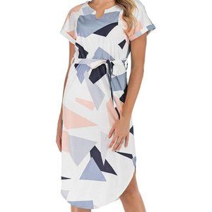 DDSOL Patchwork Geometric Dress Size Medium